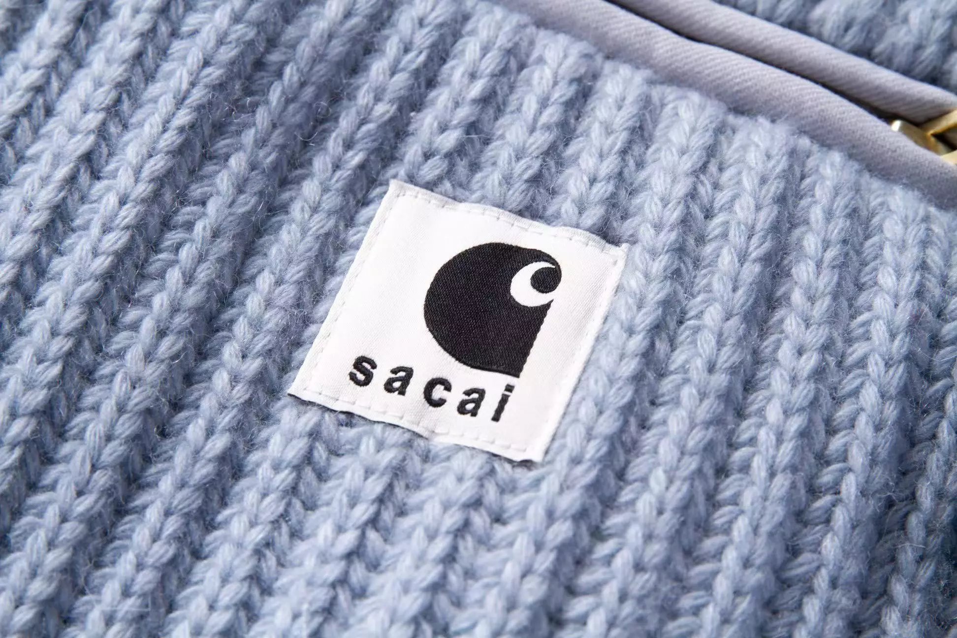 Carhartt Work In Progress Carhartt WIP Ribbed Turtleneck Sweater Light Blue Sweater - 12