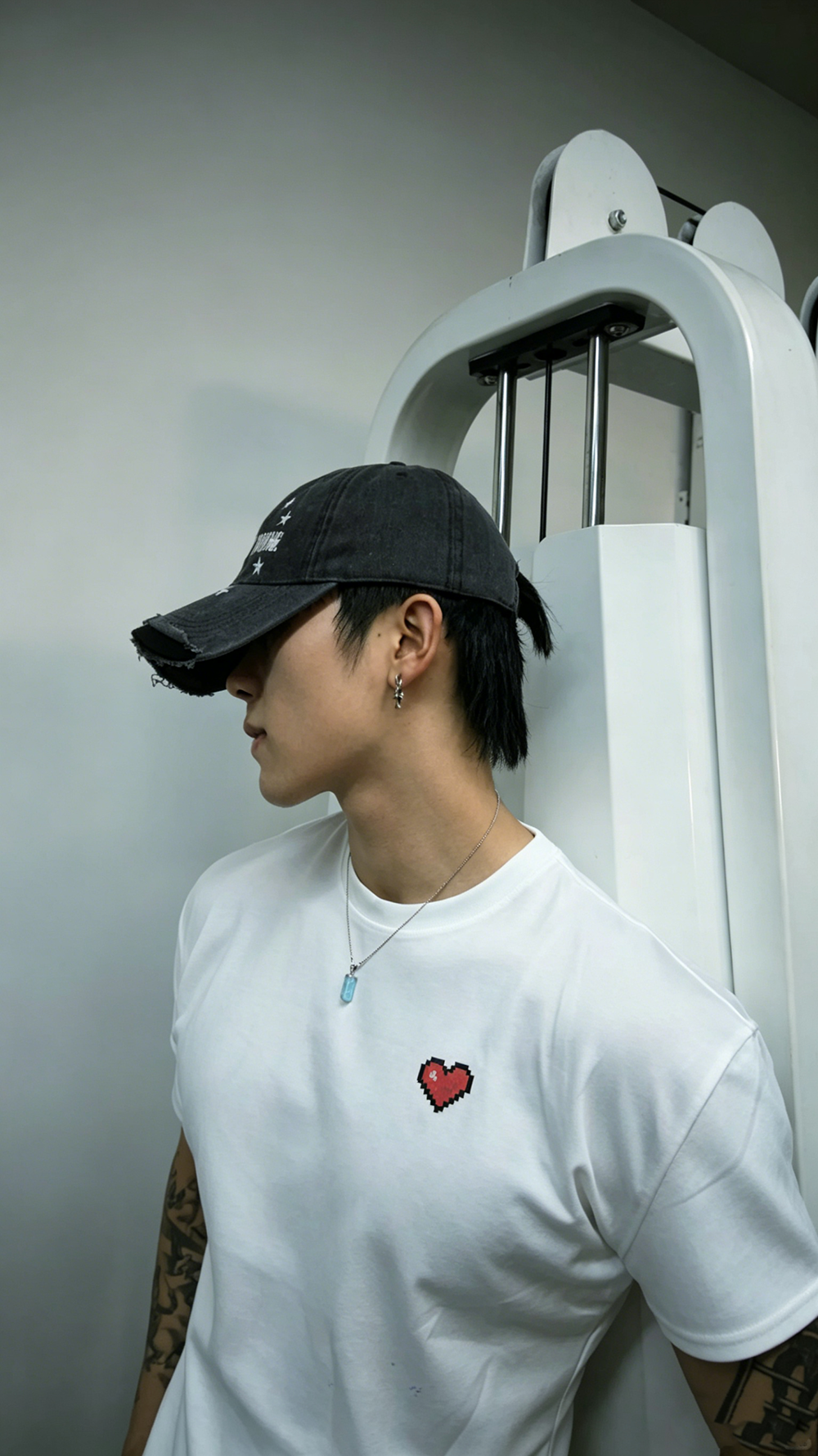 NPC Lee Chen Heart Print Couple T-Shirt