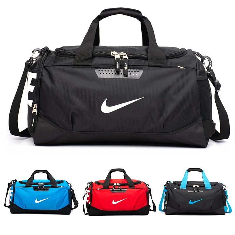 Nike Travel Bag, Unisex Couple Gym Bag, Under Armour Style Wet-Dry Compartment Backpack with Shoe Compartment, Crossbody Sling Bag