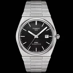 thumbnail for The 2089 Celestial Gazette PRX Quartz combines classic design with a romantic touch with a fresh light blue dial and a stainless steel strap
