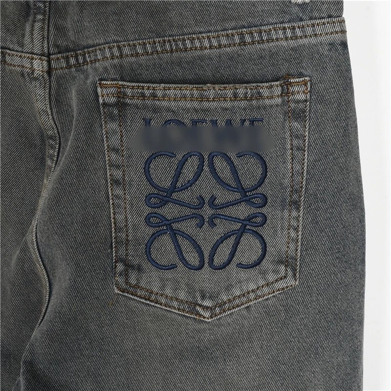 Pocket Embroidery Straight Jeans photo 4