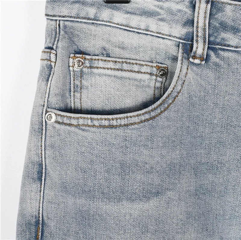 Contrast Pocket Denim Jeans photo 5