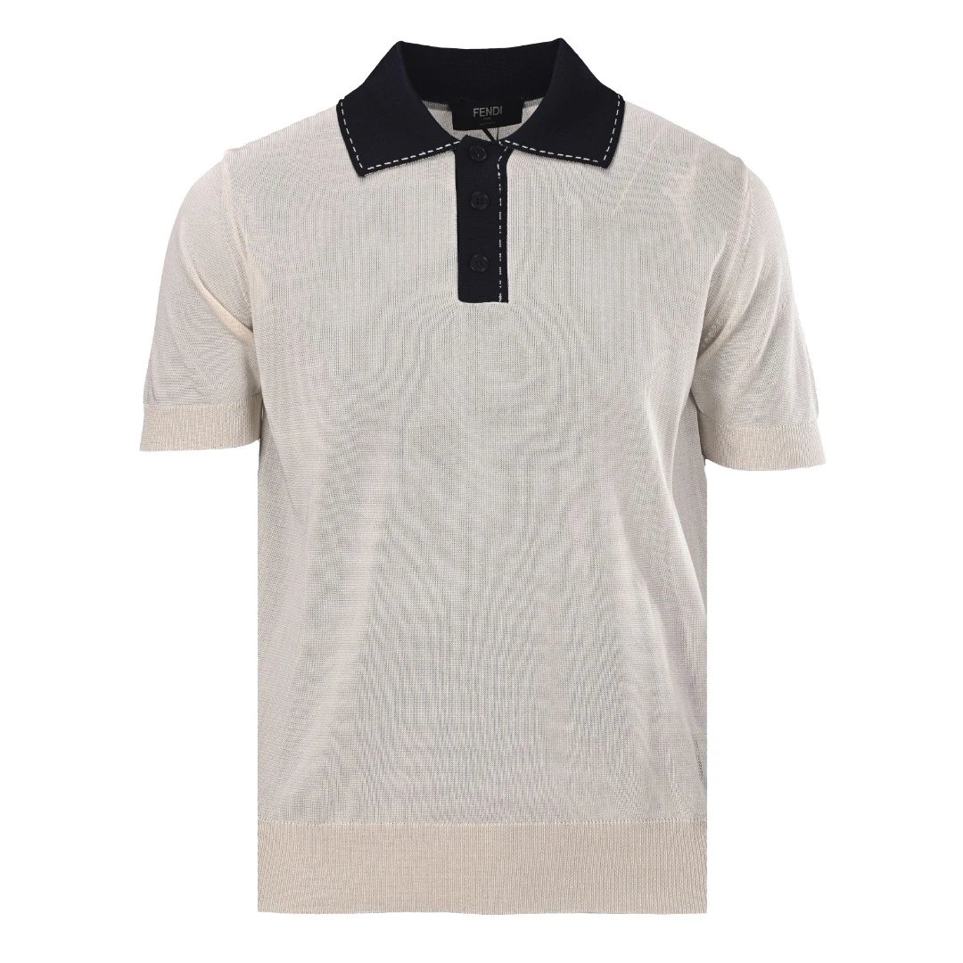Embroidered Knit Polo Shirt photo 2