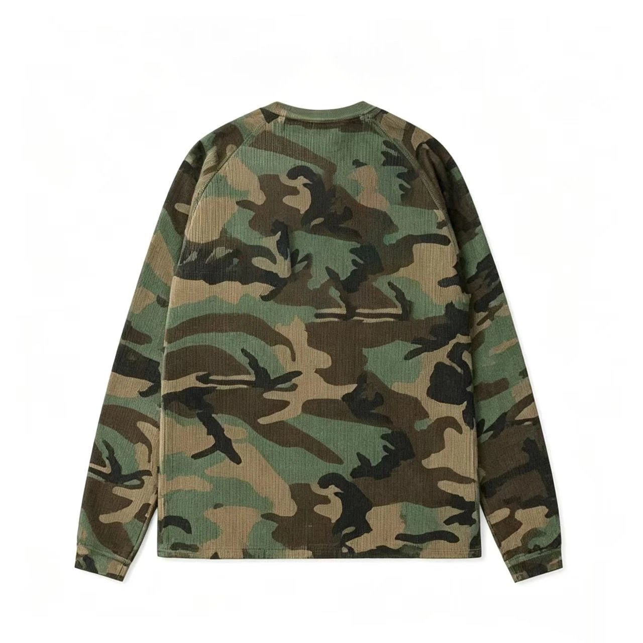Camouflage Waffle Vintage Workwear Sweatshirt photo 8