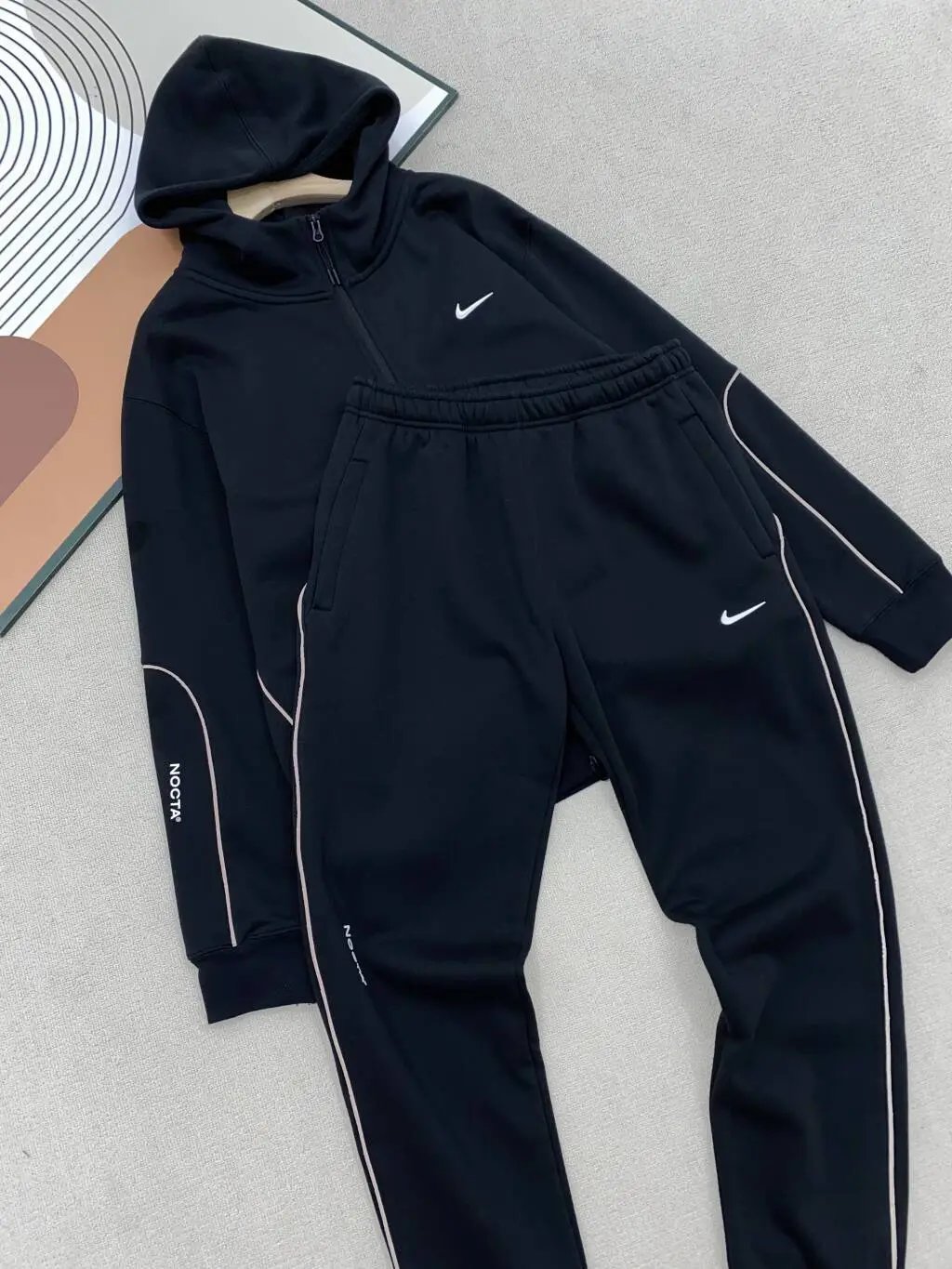 Collaborative Hoodie Track Suit Reflective Stripe photo 4