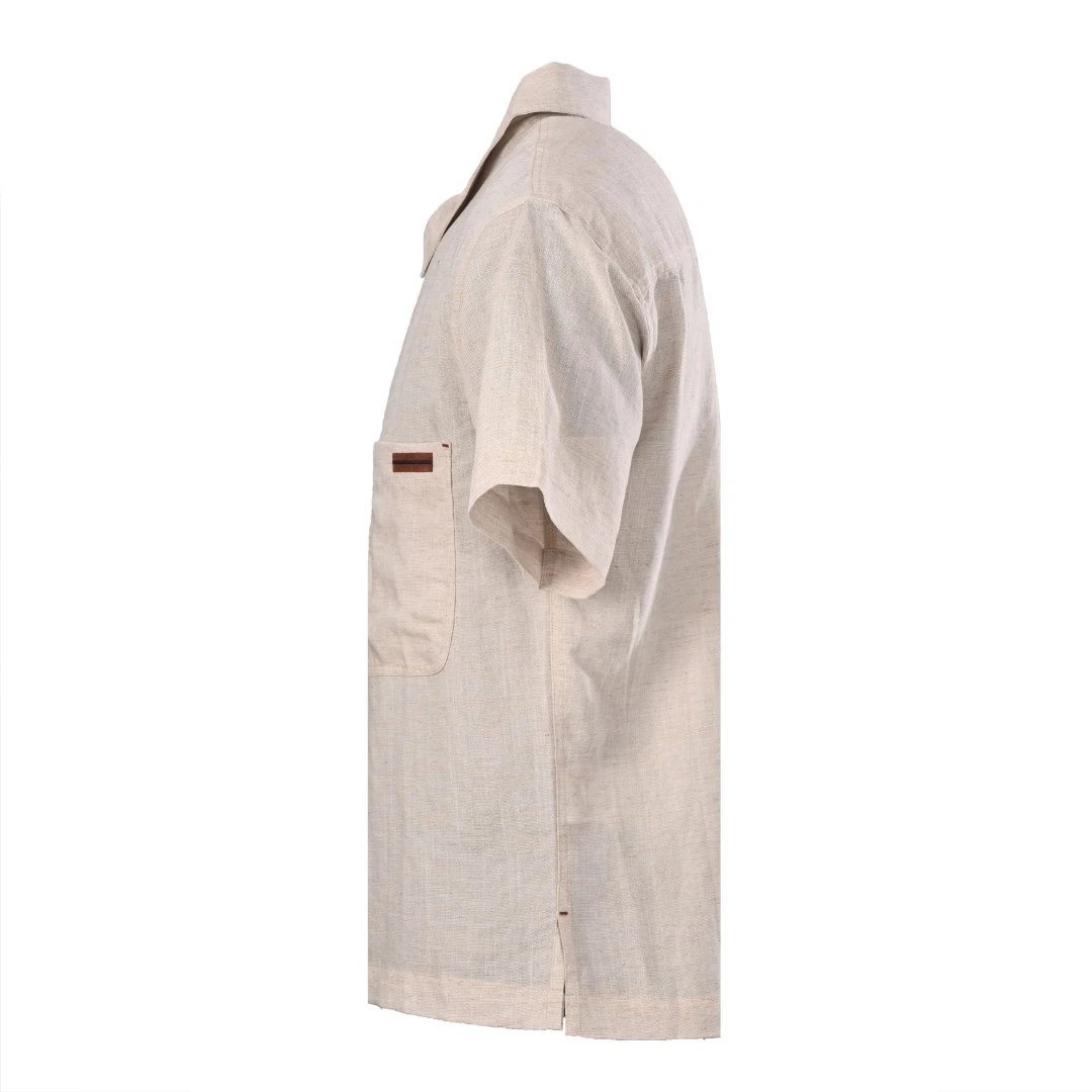 Linen Short Sleeve Polo Shirt photo 5