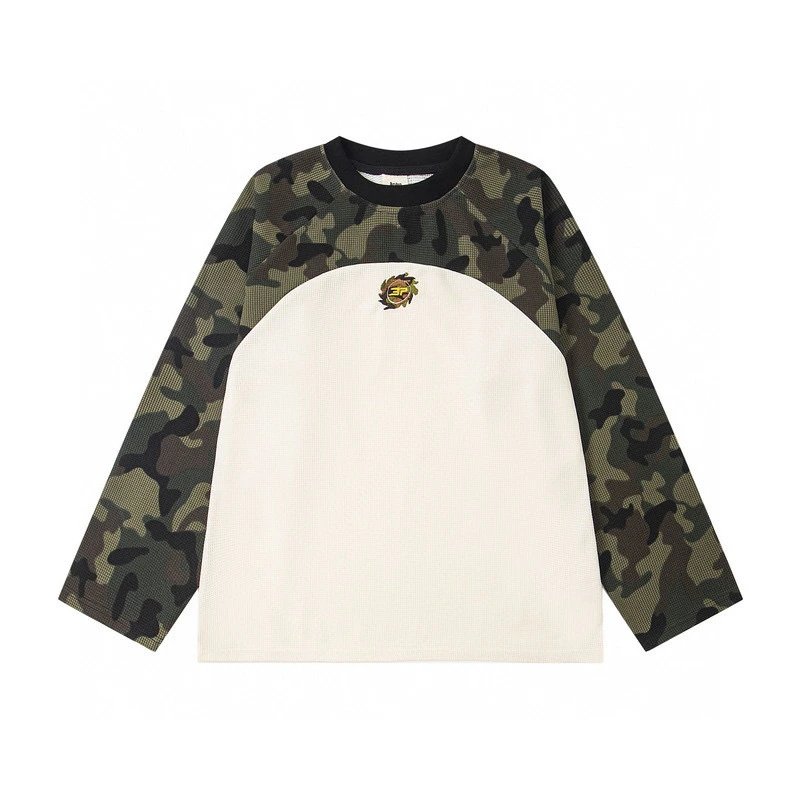 Logo Embroidered Camo Short Sleeve Shorts Set photo 8