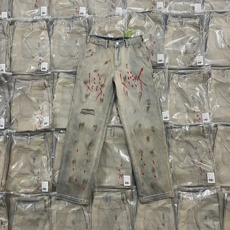 Washed Distressed Jeans photo 2
