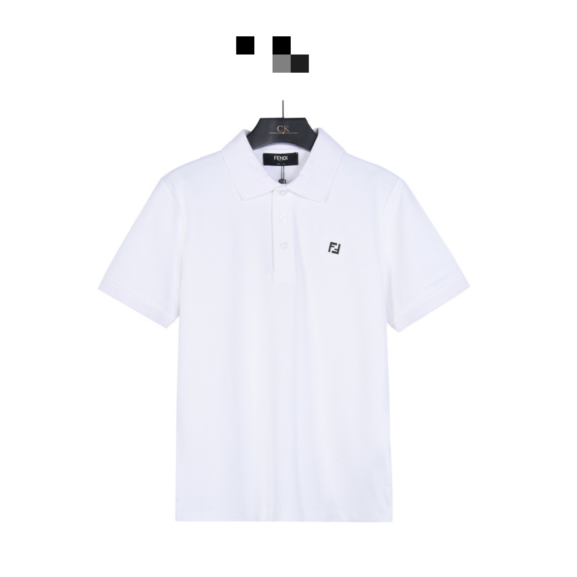 Embroidered Knit Polo Shirt photo 3