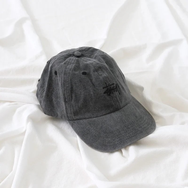 Washed Vintage Monochrome Embroidery Bucket Hat photo 3