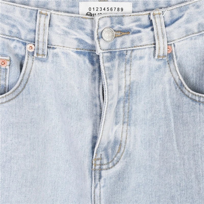 Pocket Embroidery Denim Jeans photo 3