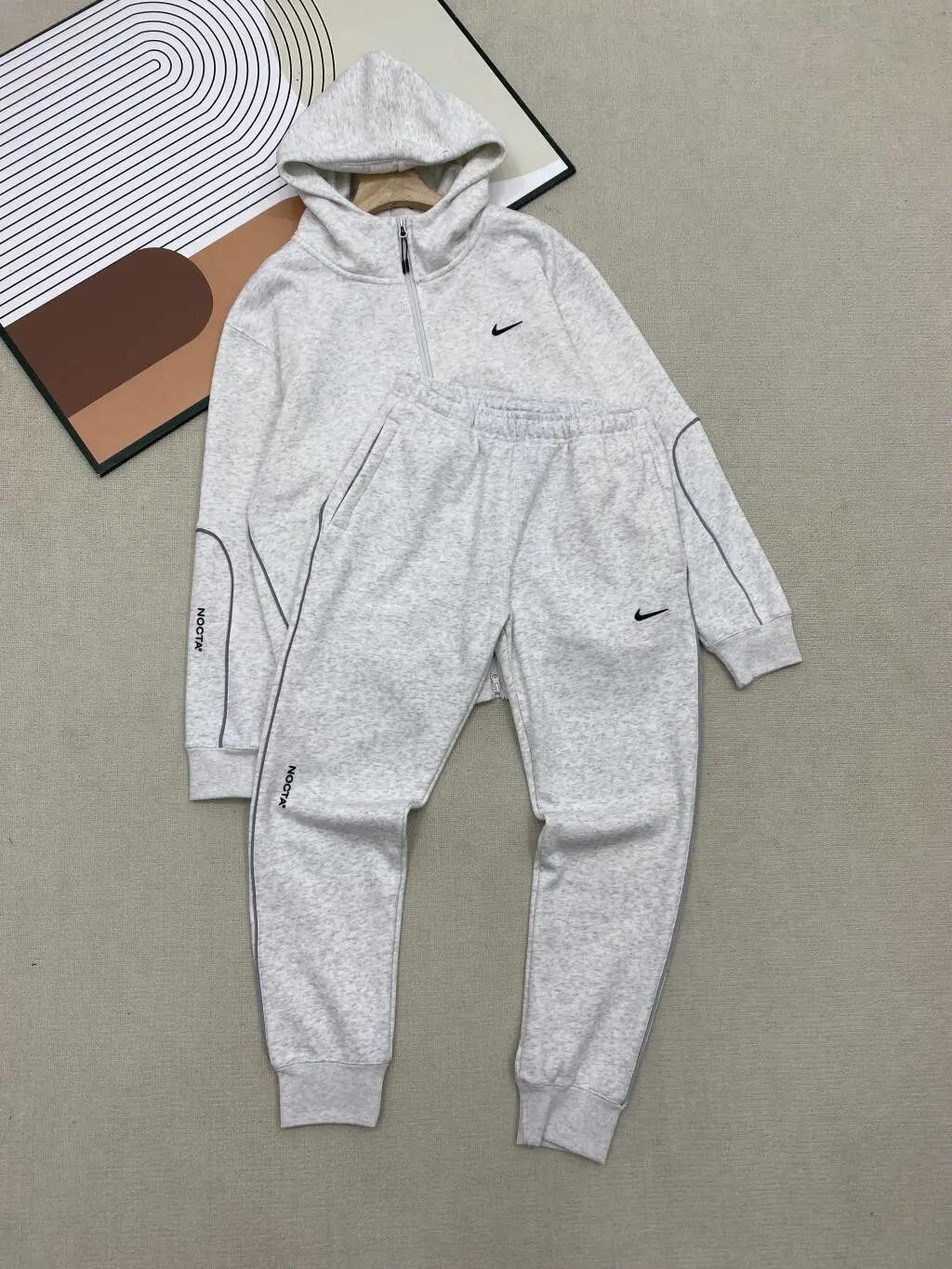 Collaborative Hoodie Track Suit Reflective Stripe photo 3