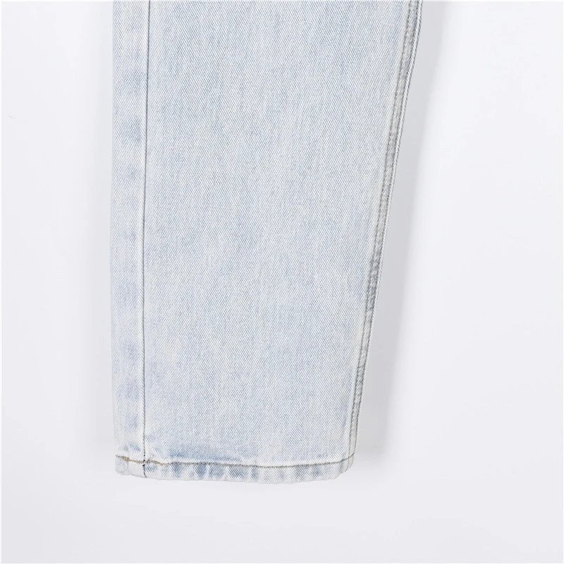 Pocket Embroidery Denim Jeans photo 6