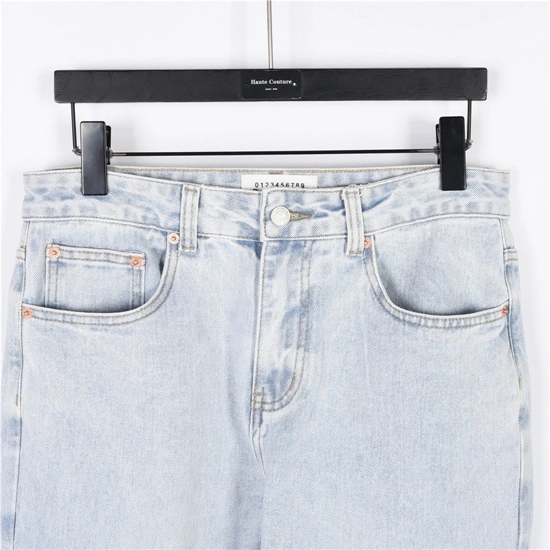 Pocket Embroidery Denim Jeans photo 8