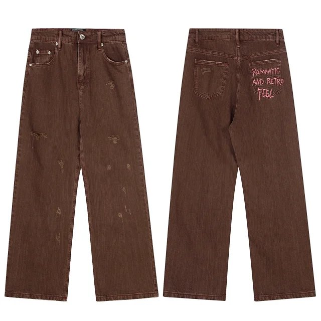 Washed Distressed Jeans