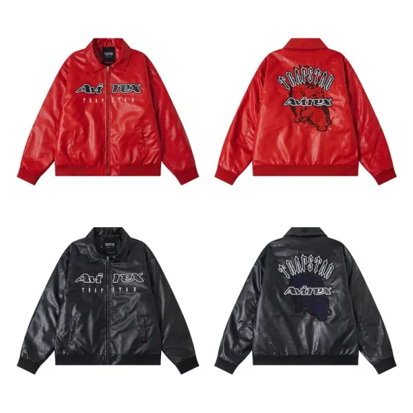 Design Porsche Leather Racing Jacket Green with Yellow Embroidery Leather Jacket - 45