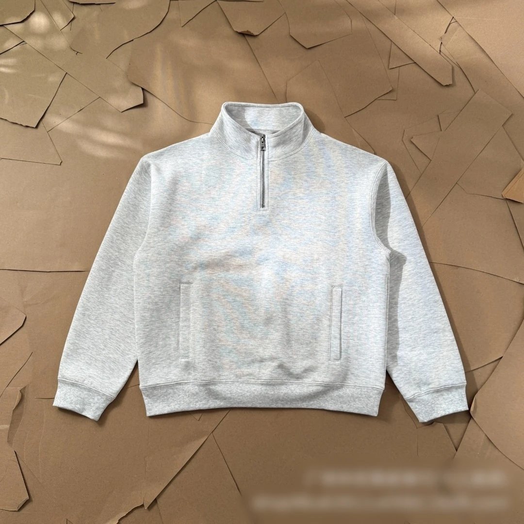 SOLO Classic Embroidered Half Zip Hoodie photo 4