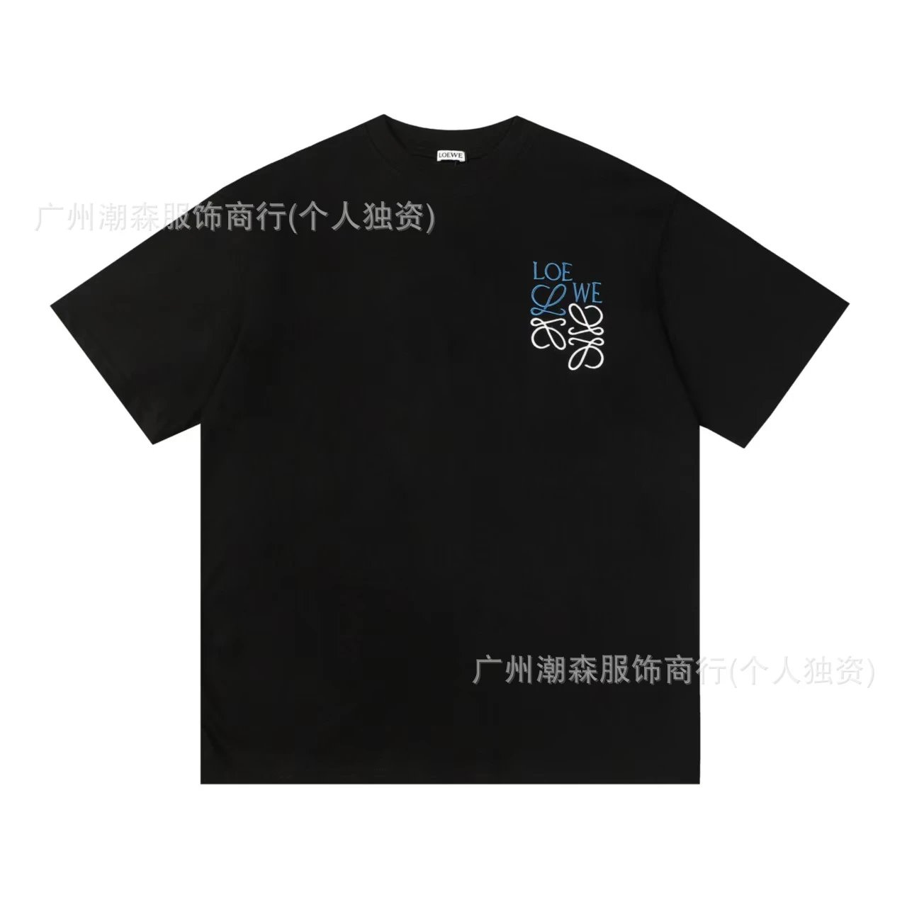 Loe Circle Neck Embroidered T-Shirt Unisex photo 5