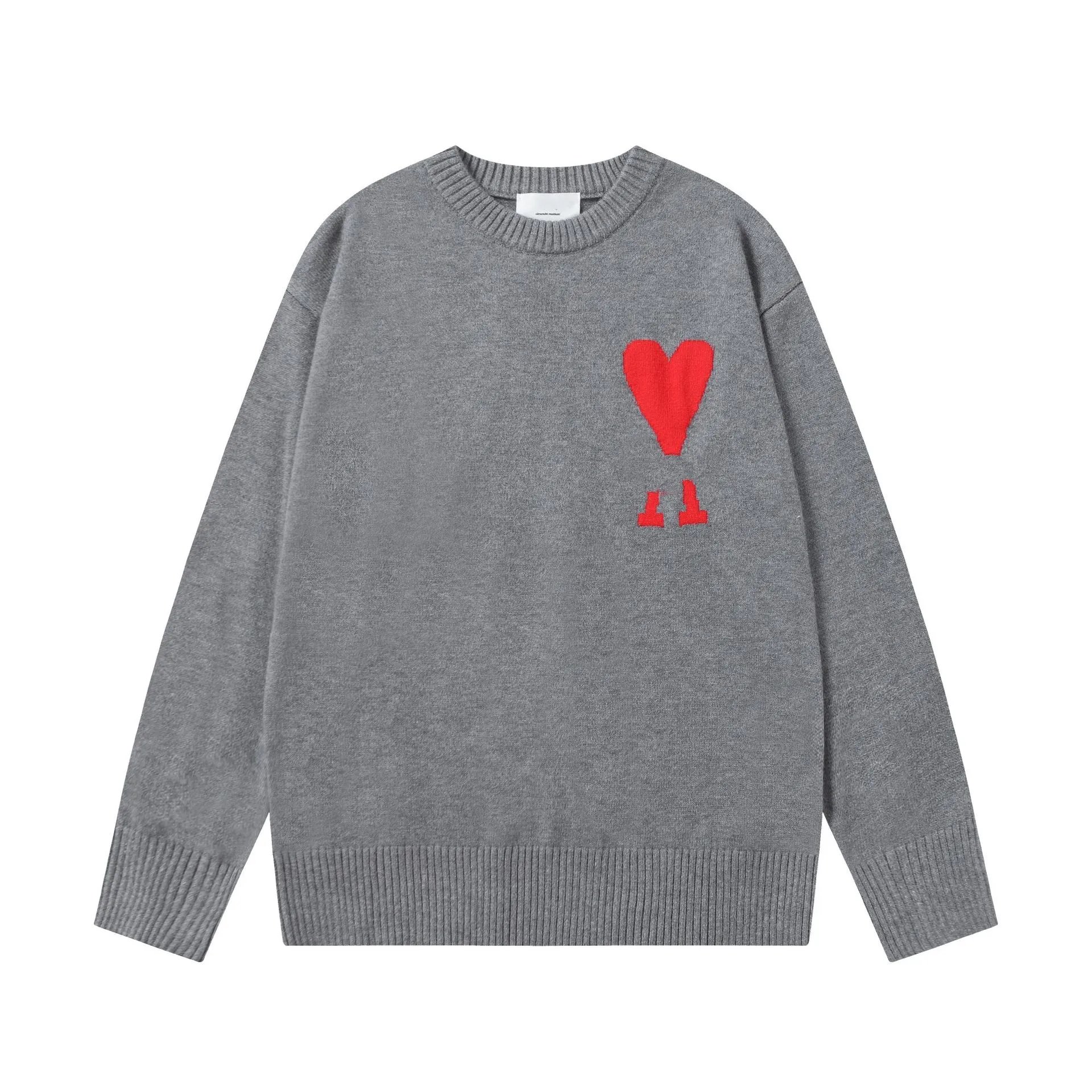 Heart Embroidered Wool Sweater photo 5
