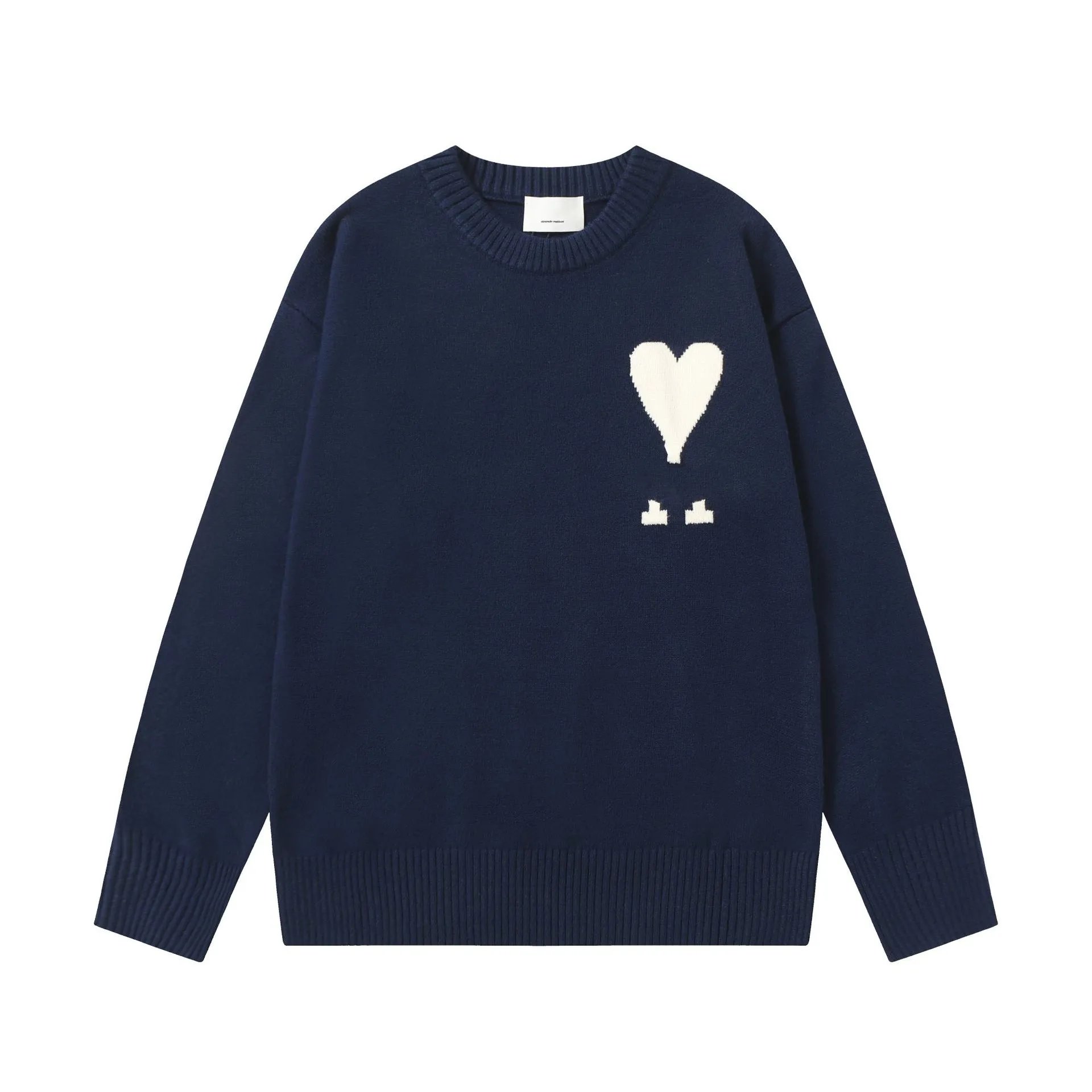 Heart Embroidered Wool Sweater photo 6