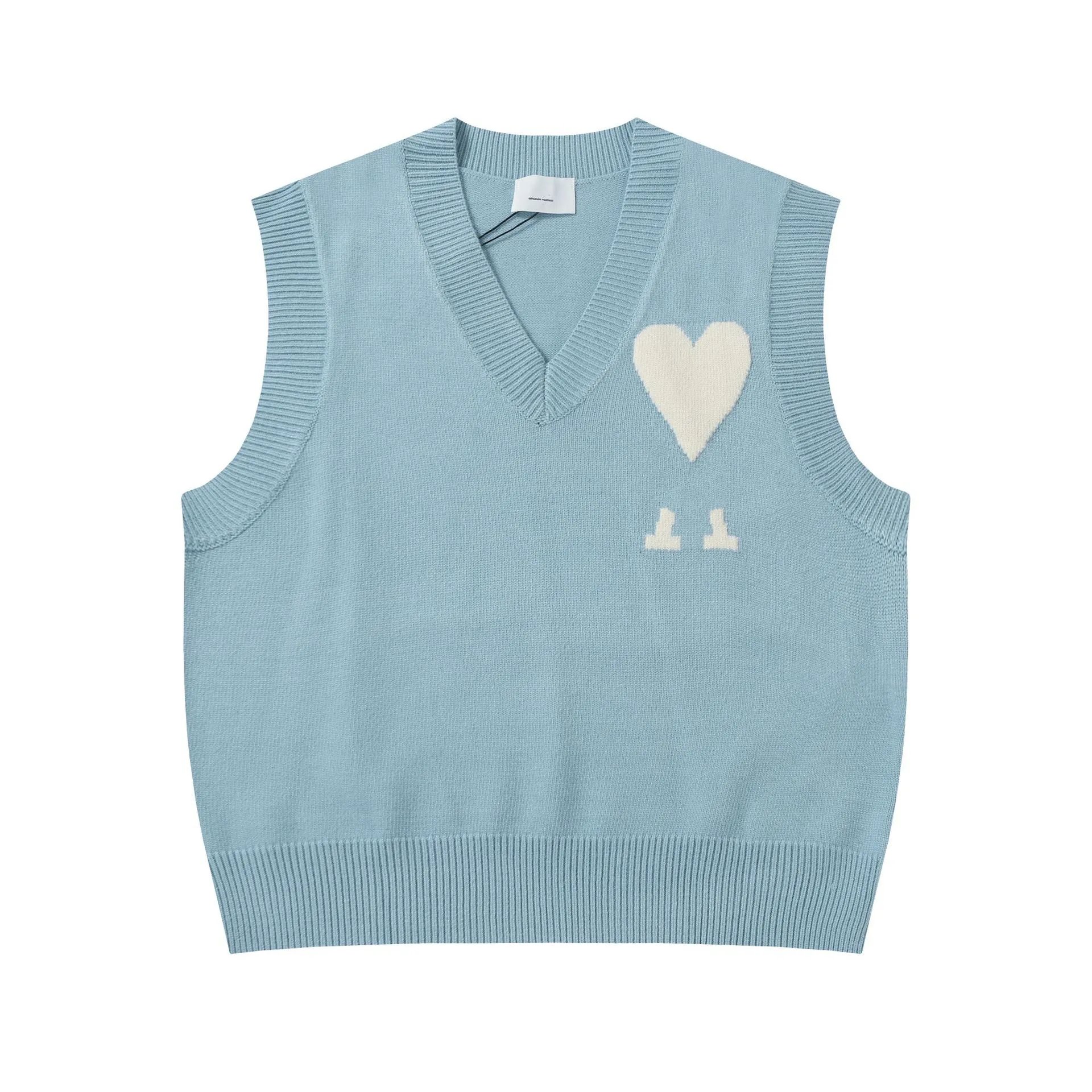 Heart Embroidered Wool Sweater photo 2