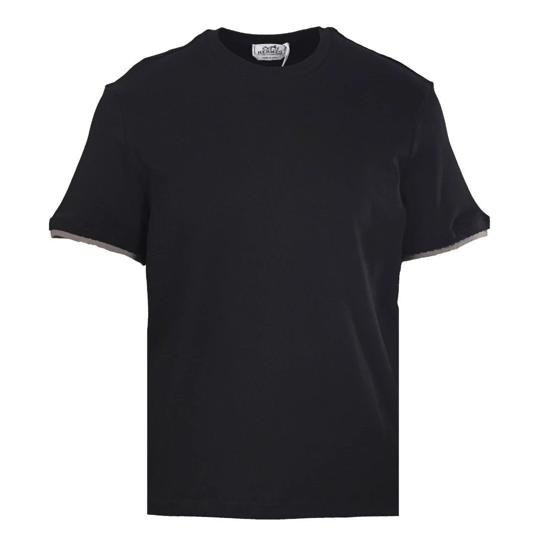 Logo Jacquard Knit Cotton Short Sleeve photo 5