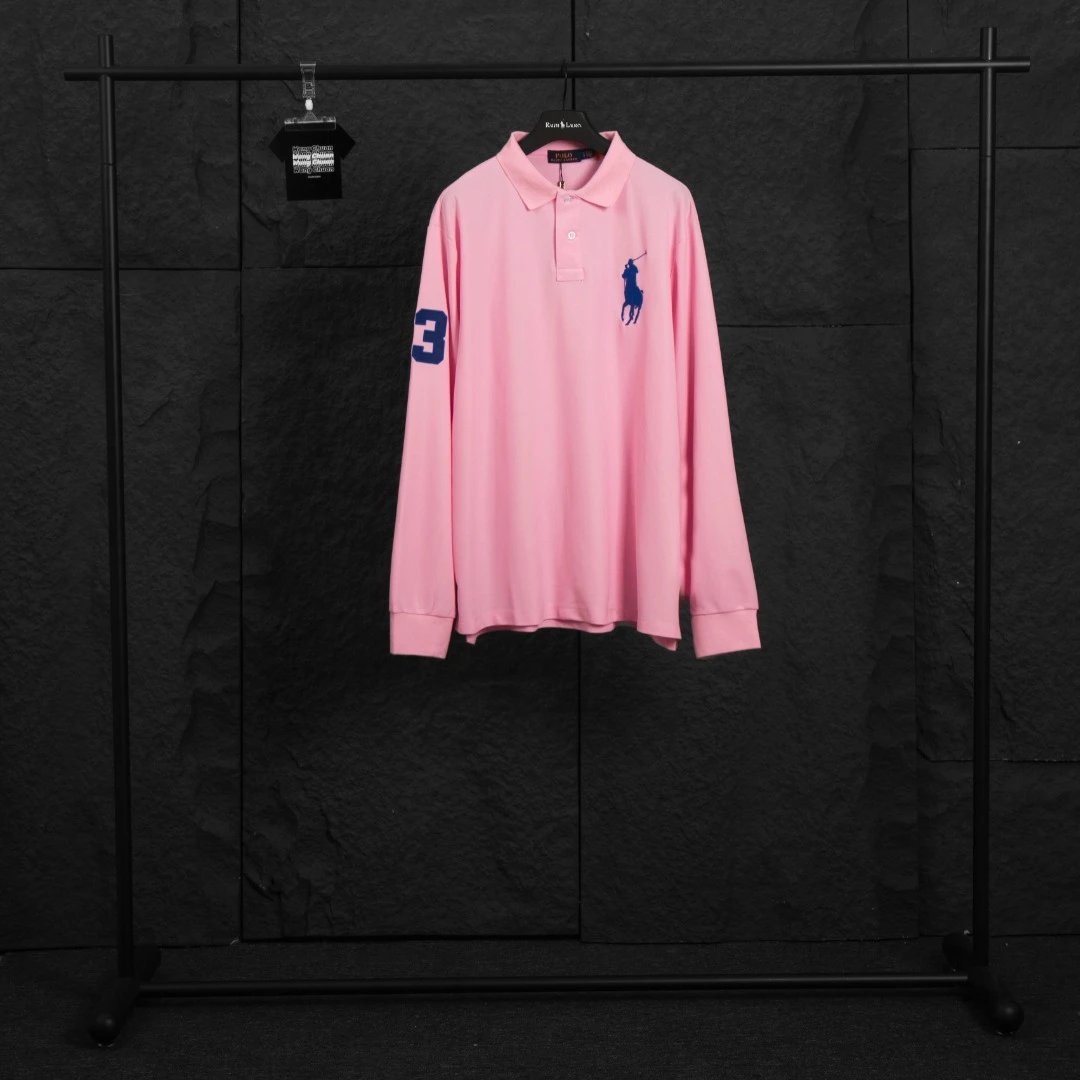 Classic Pony Embroidery Long Sleeve Polo Shirt photo 7