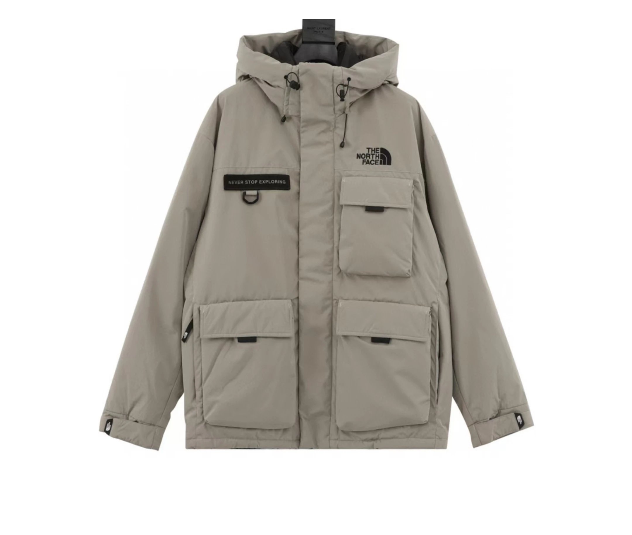 Multi-Pocket Hooded Down Jacket photo 3