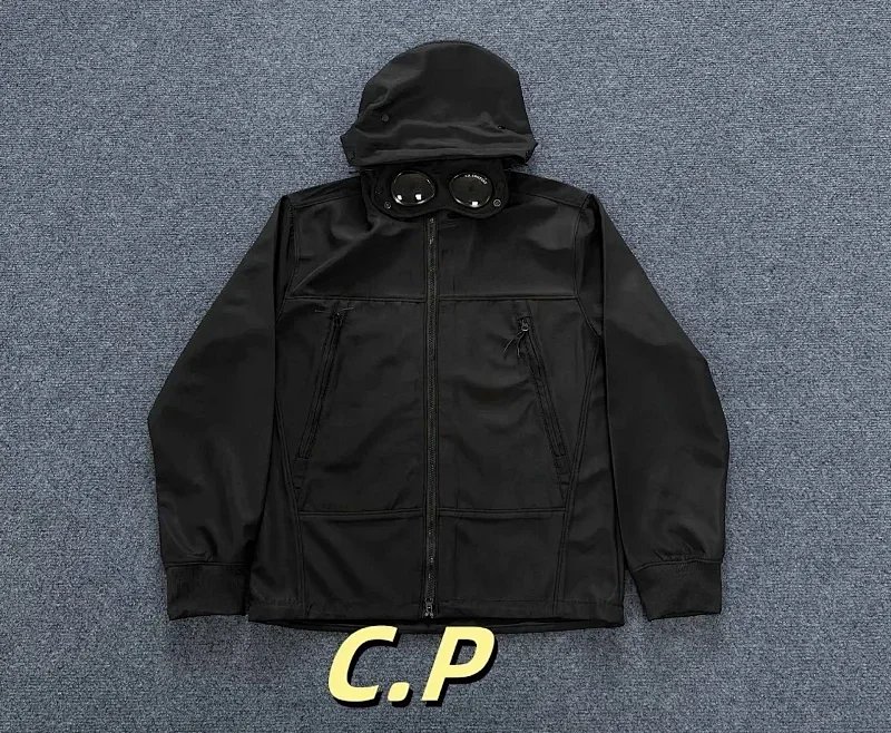 Badge Hardshell Windbreaker Jacket with Hood photo 3