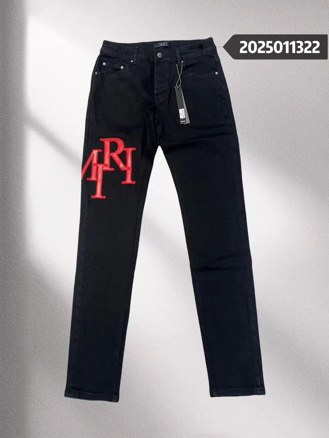 Distressed Patch Skinny Jeans photo 4