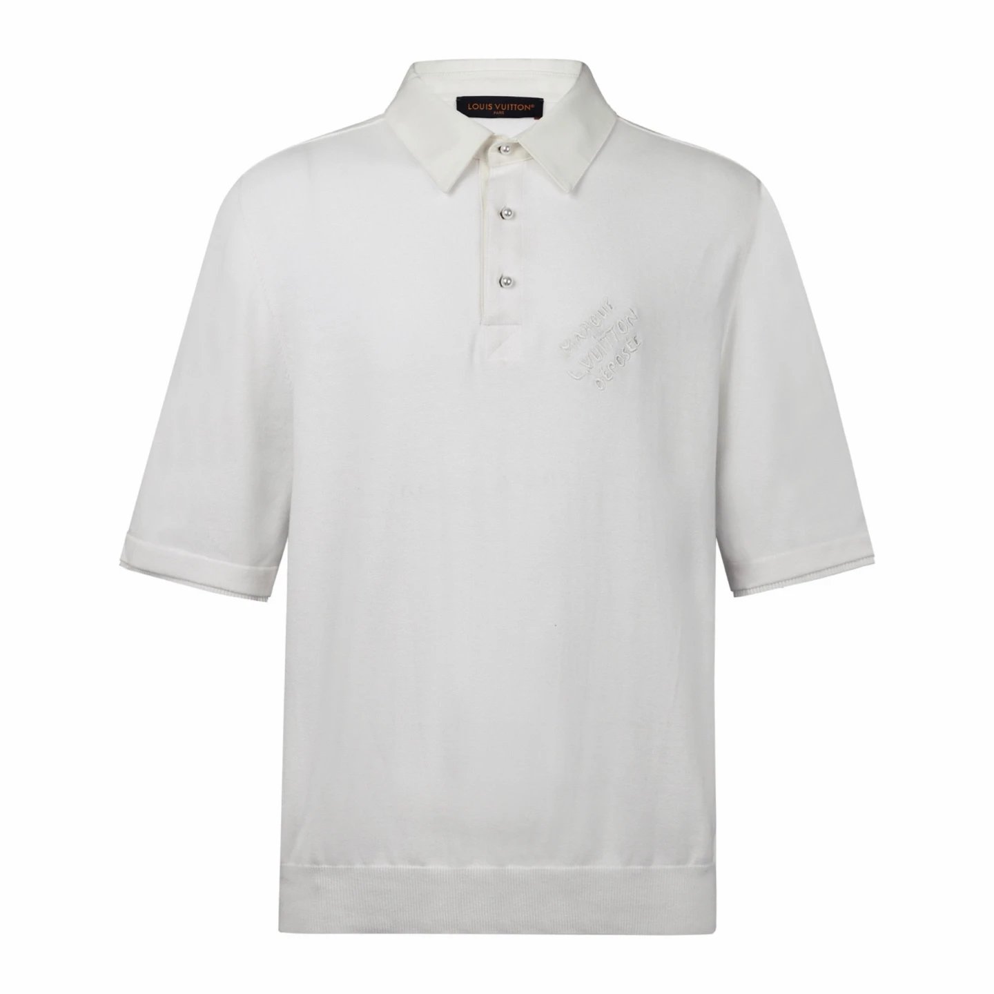 Pearl Button Wool Polo Shirt photo 2