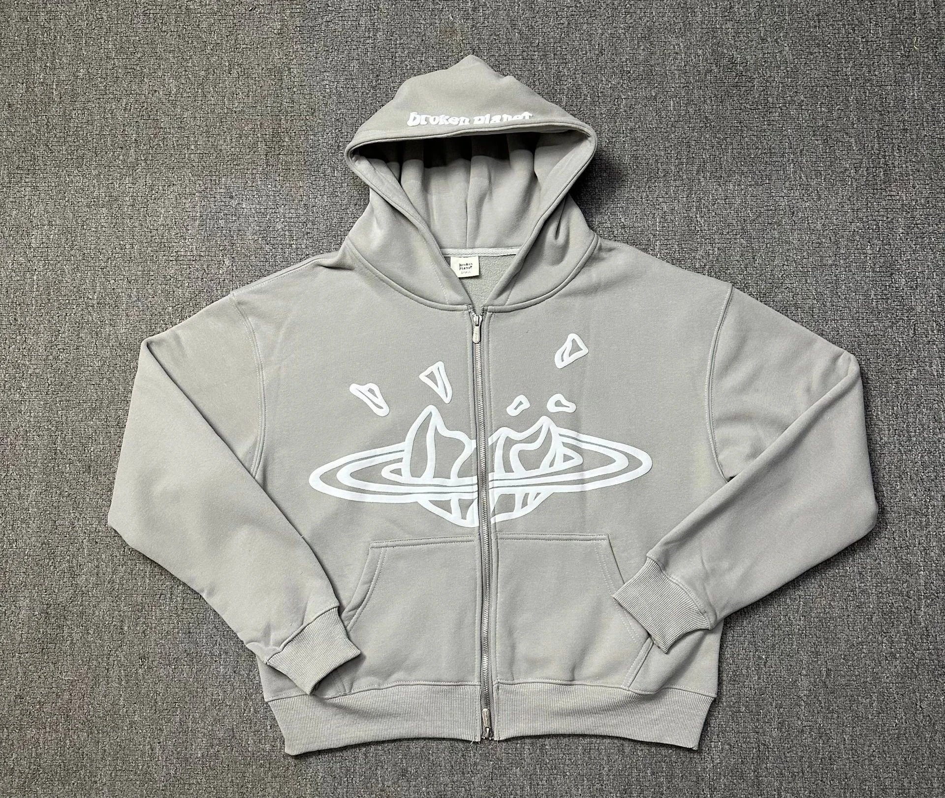 Planet Letter Puff Print Hoodie Set photo 5