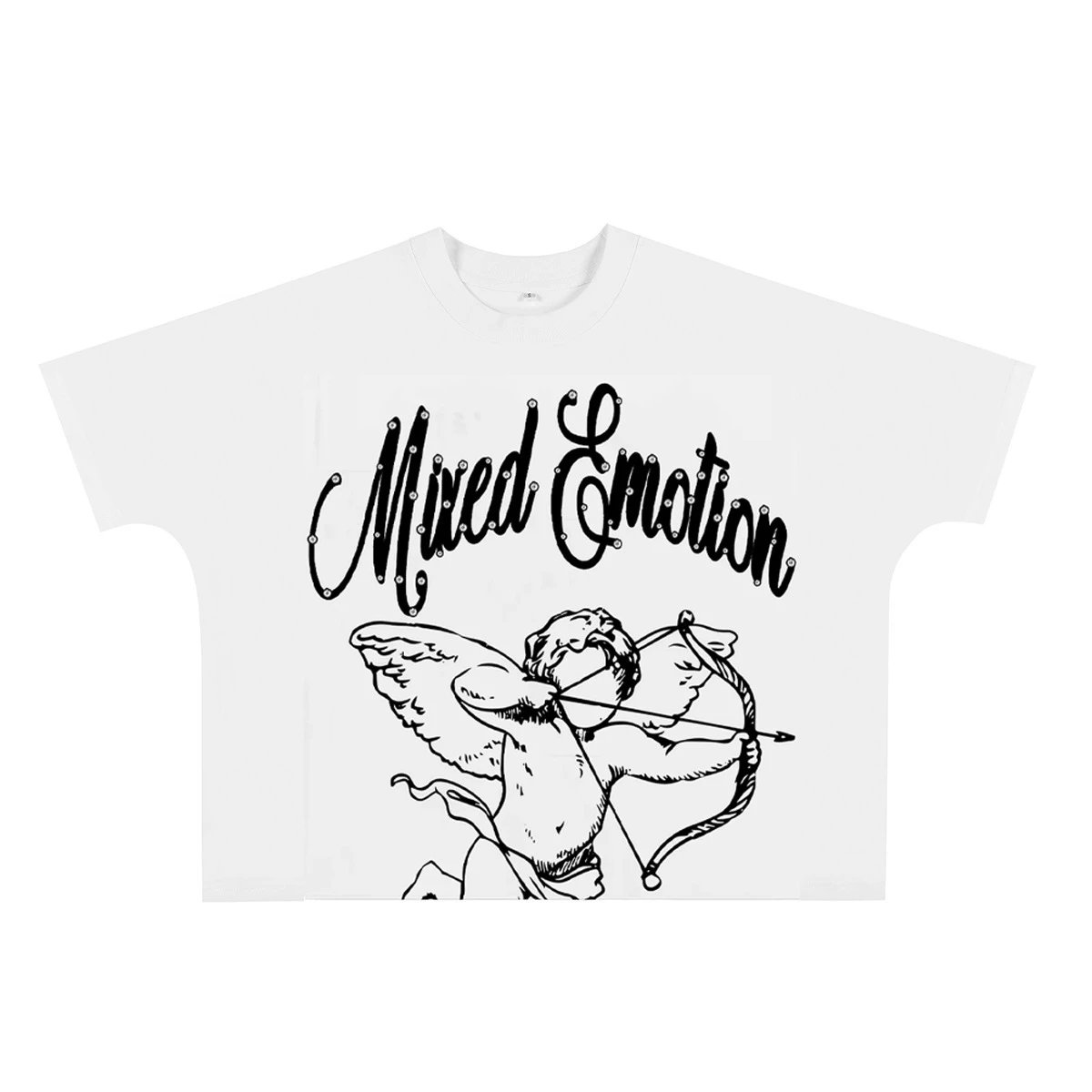 ME Cartoon Letter Print T-Shirt photo 5