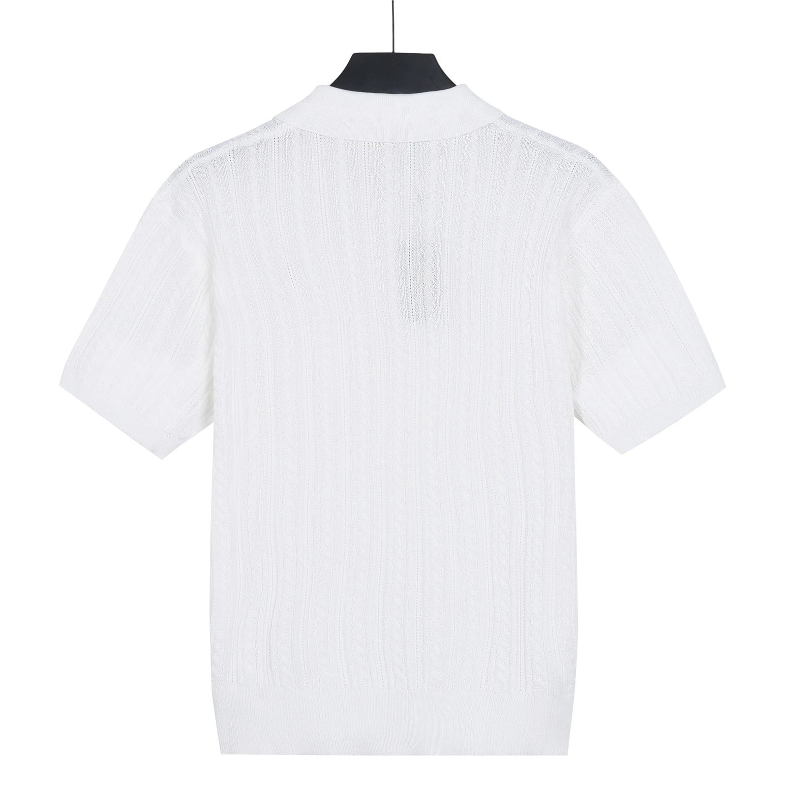 Cable Knit Polo Shirt photo 7