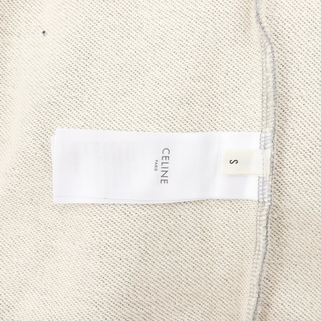 Saint Laurent Logo Tape Hoodie Gray - 14