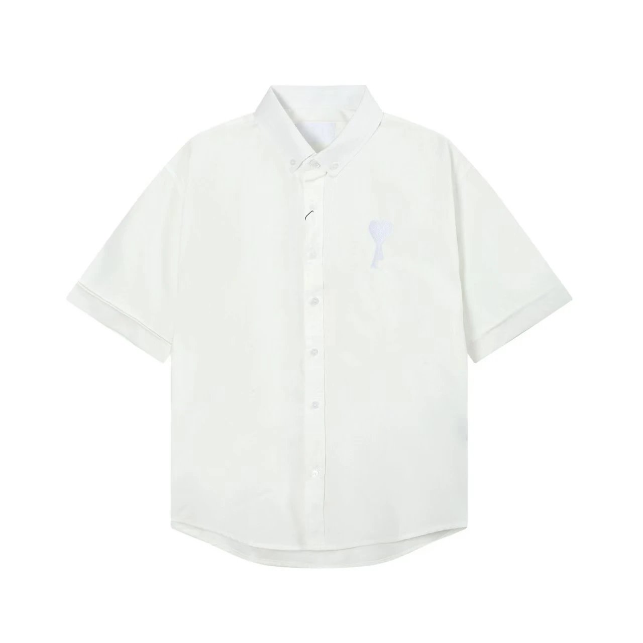 Heart Embroidered Casual Shirt photo 8