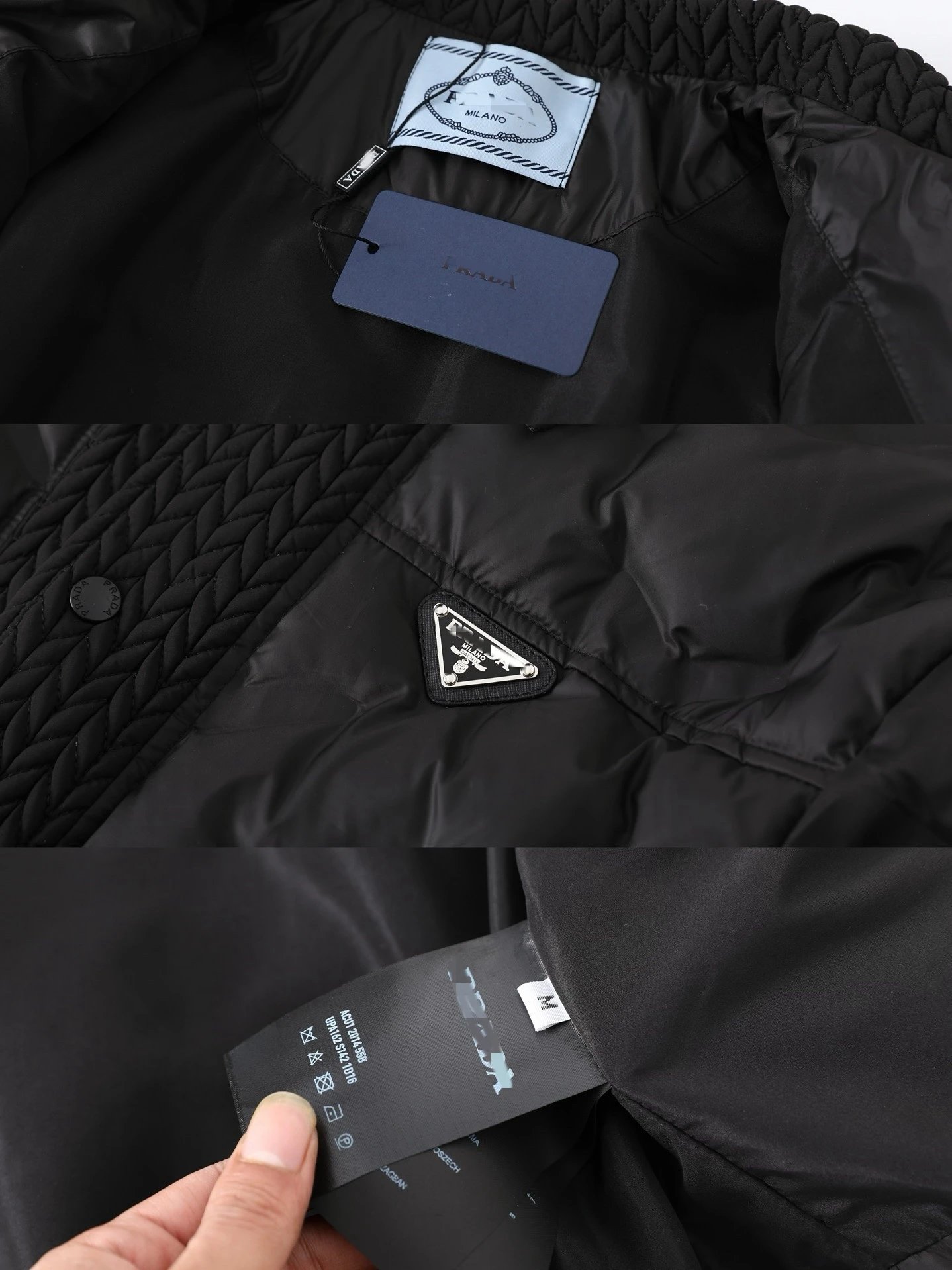Triangle Metal Badge Stand Collar Jacket photo 8