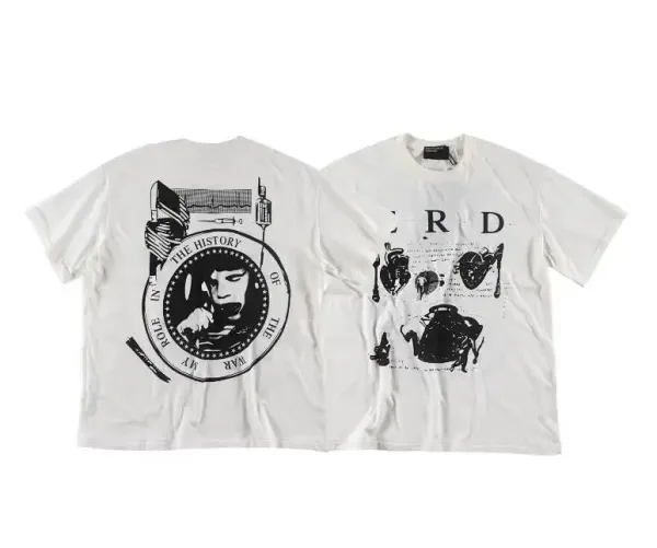 Design Graphic Print White T-Shirt - 1