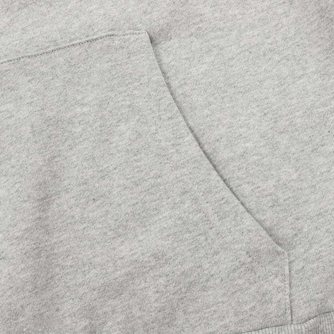 Saint Laurent Logo Tape Hoodie Gray - 16