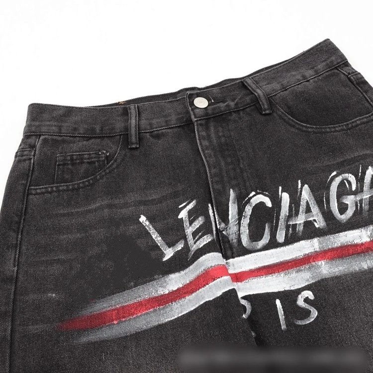 Balenciaga Coke Hand-Drawn Print Jeans photo 6