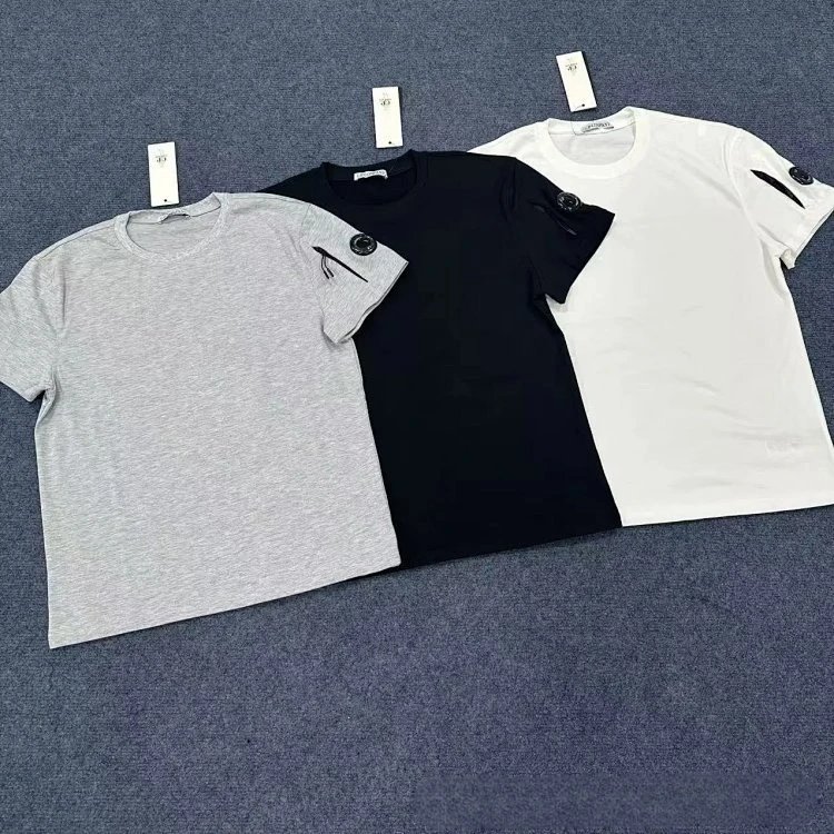 Solid Color Badge T-Shirt photo 6