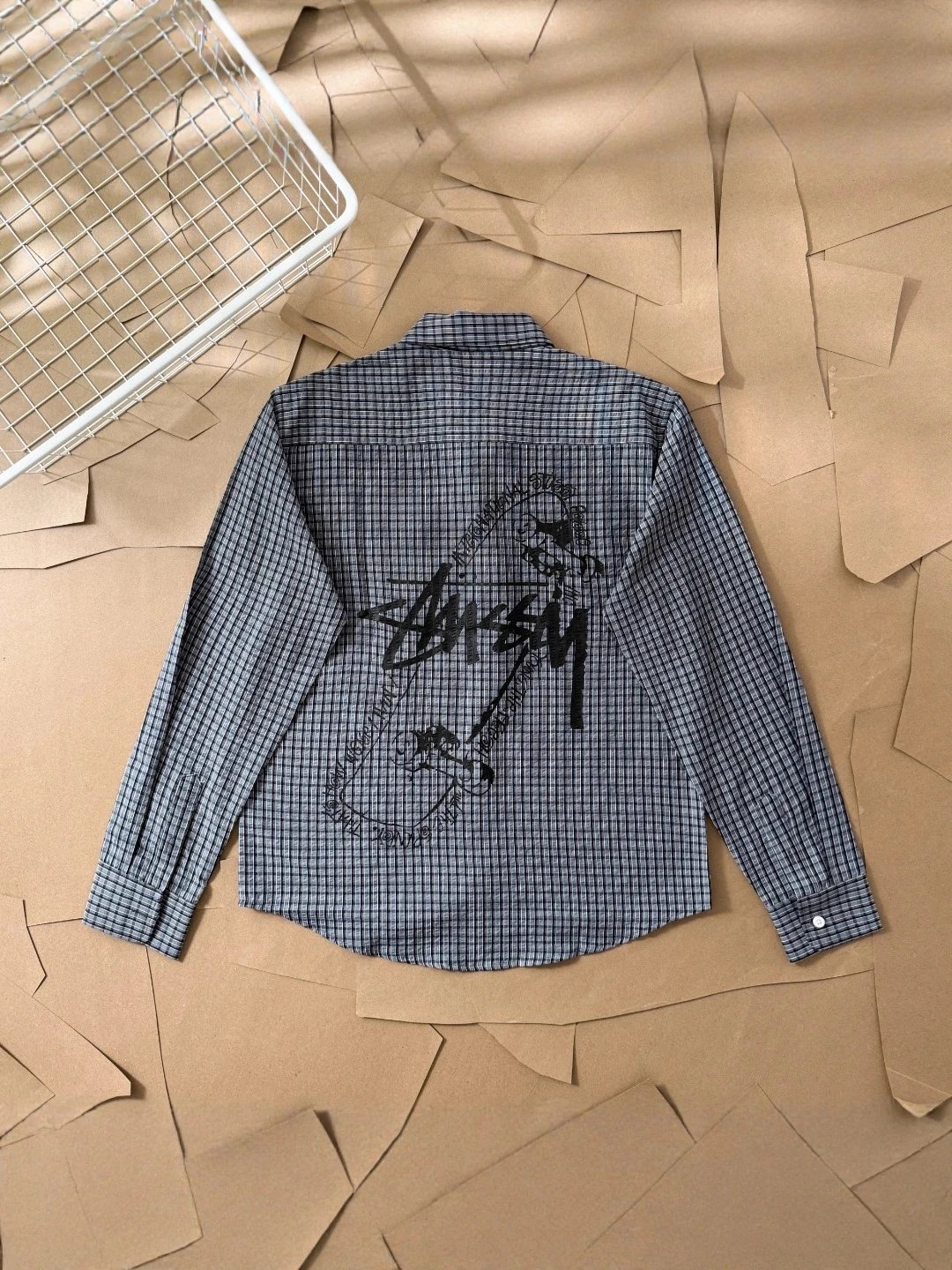 Gingham Stripe Long Sleeve Shirt photo 3
