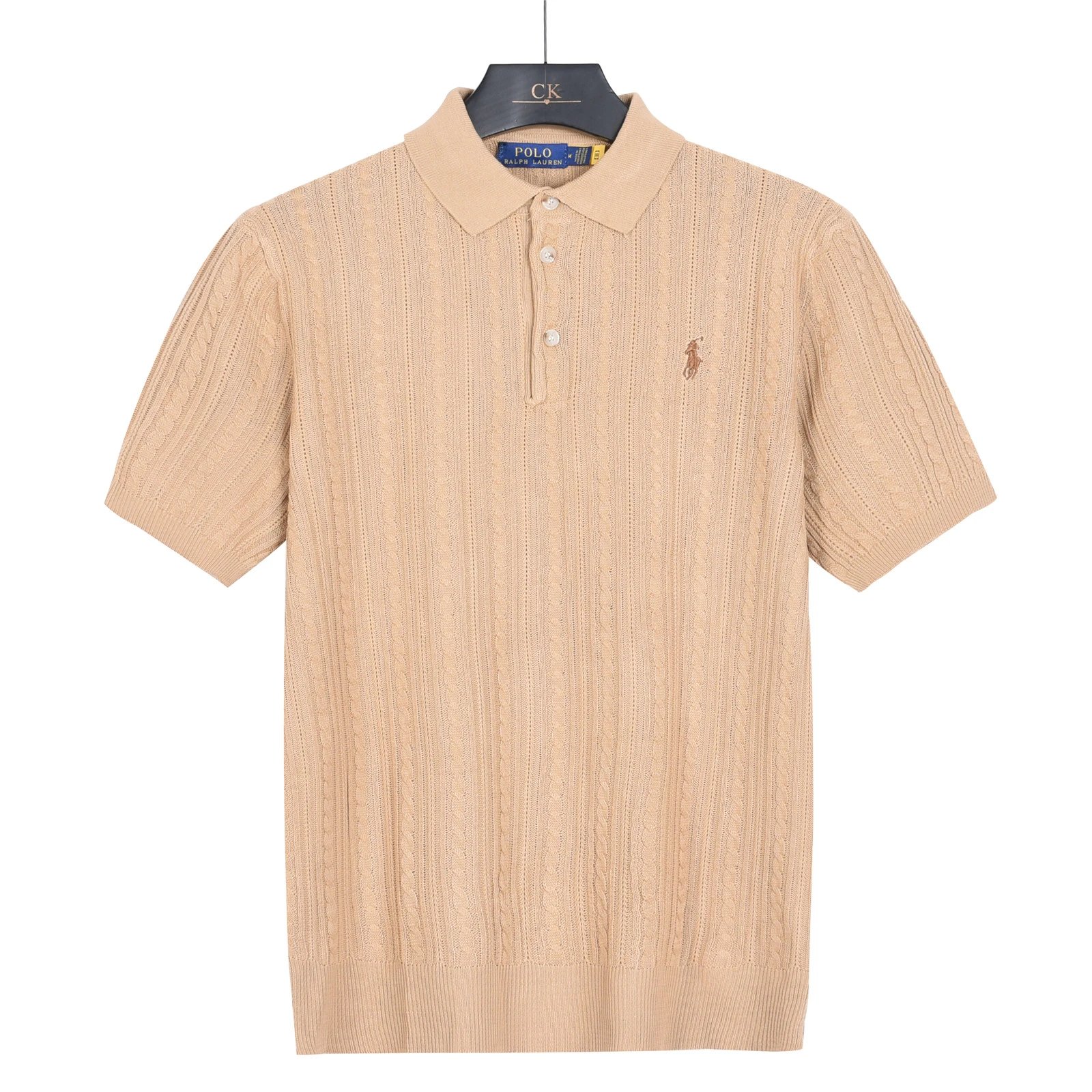Cable Knit Polo Shirt photo 4