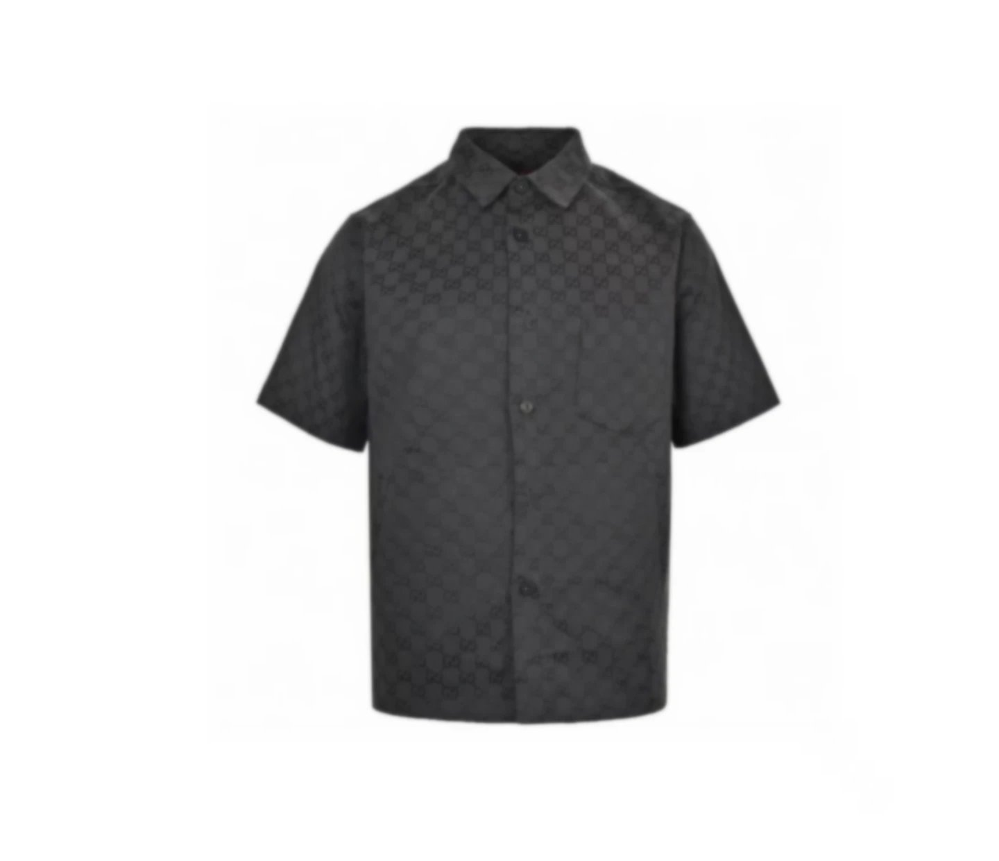All-Over Jacquard Short-Sleeve Shirt and Shorts Set