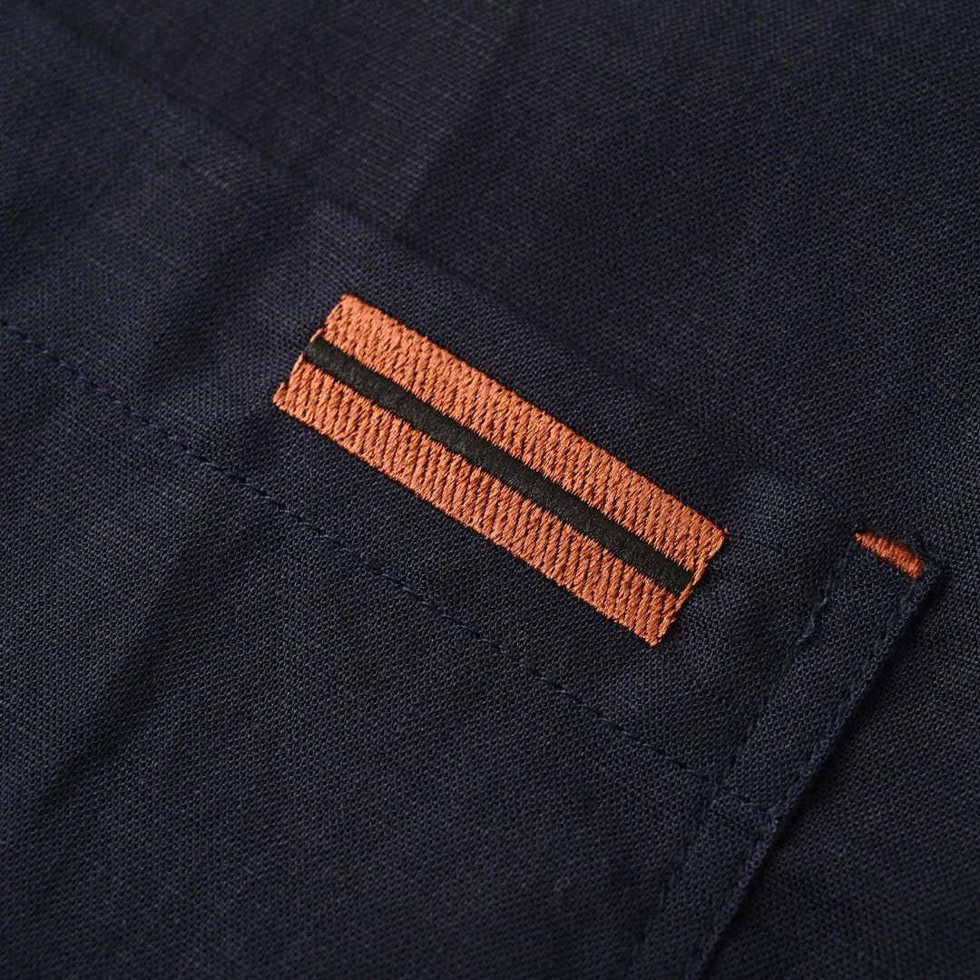 Linen Short Sleeve Polo Shirt photo 8