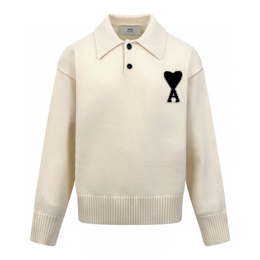 Heart Jacquard Knit Sweater