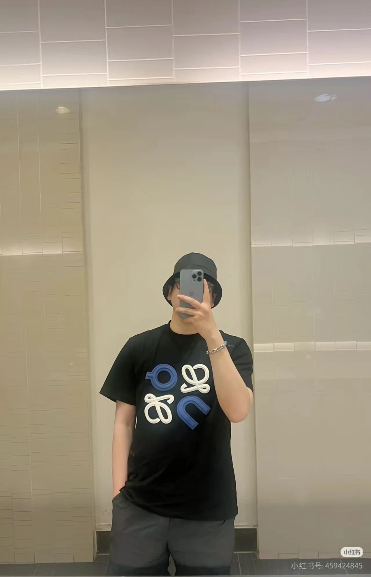 Loewe Anagram Embroidered Black T-Shirt - 10
