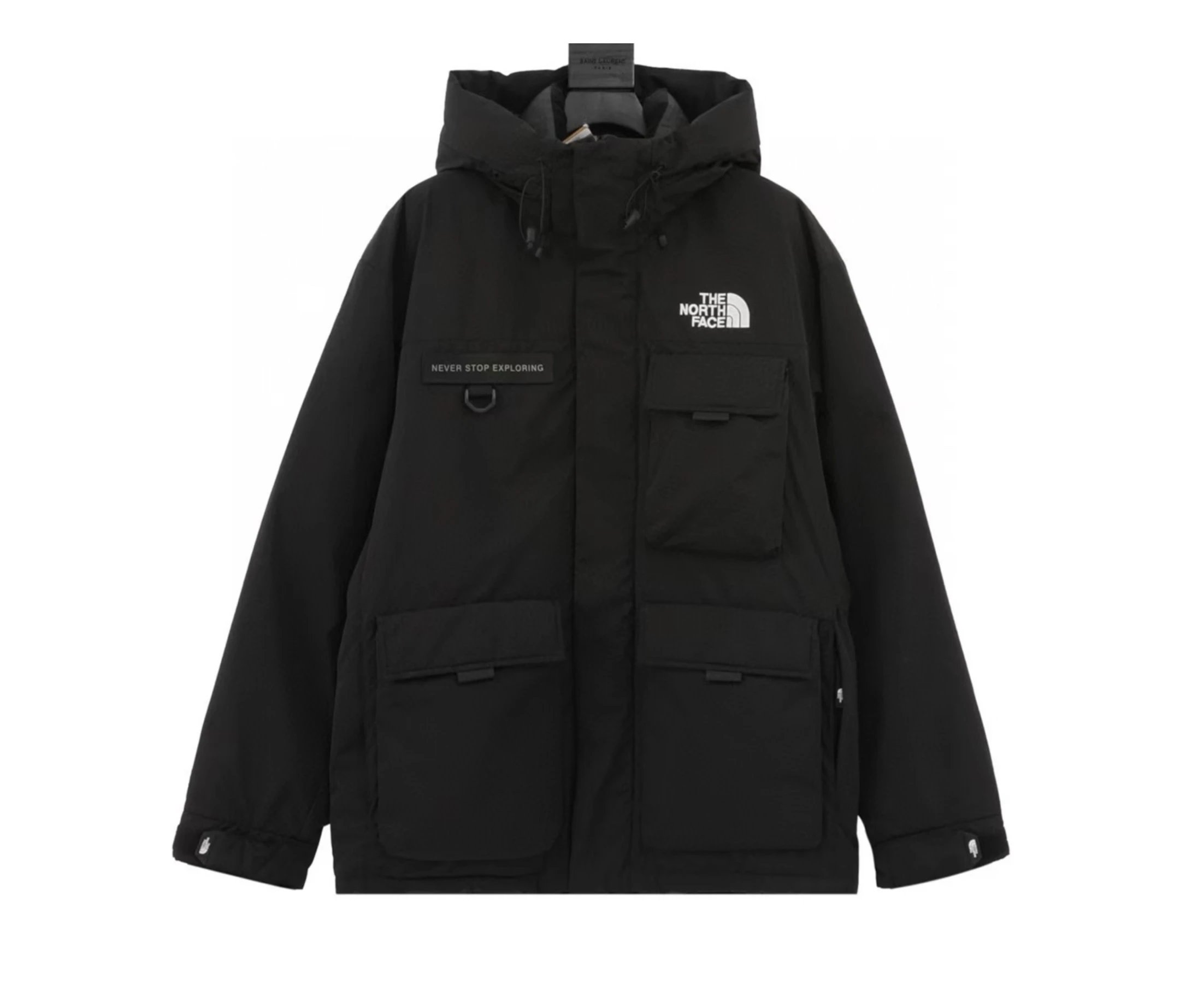 Multi-Pocket Hooded Down Jacket photo 2