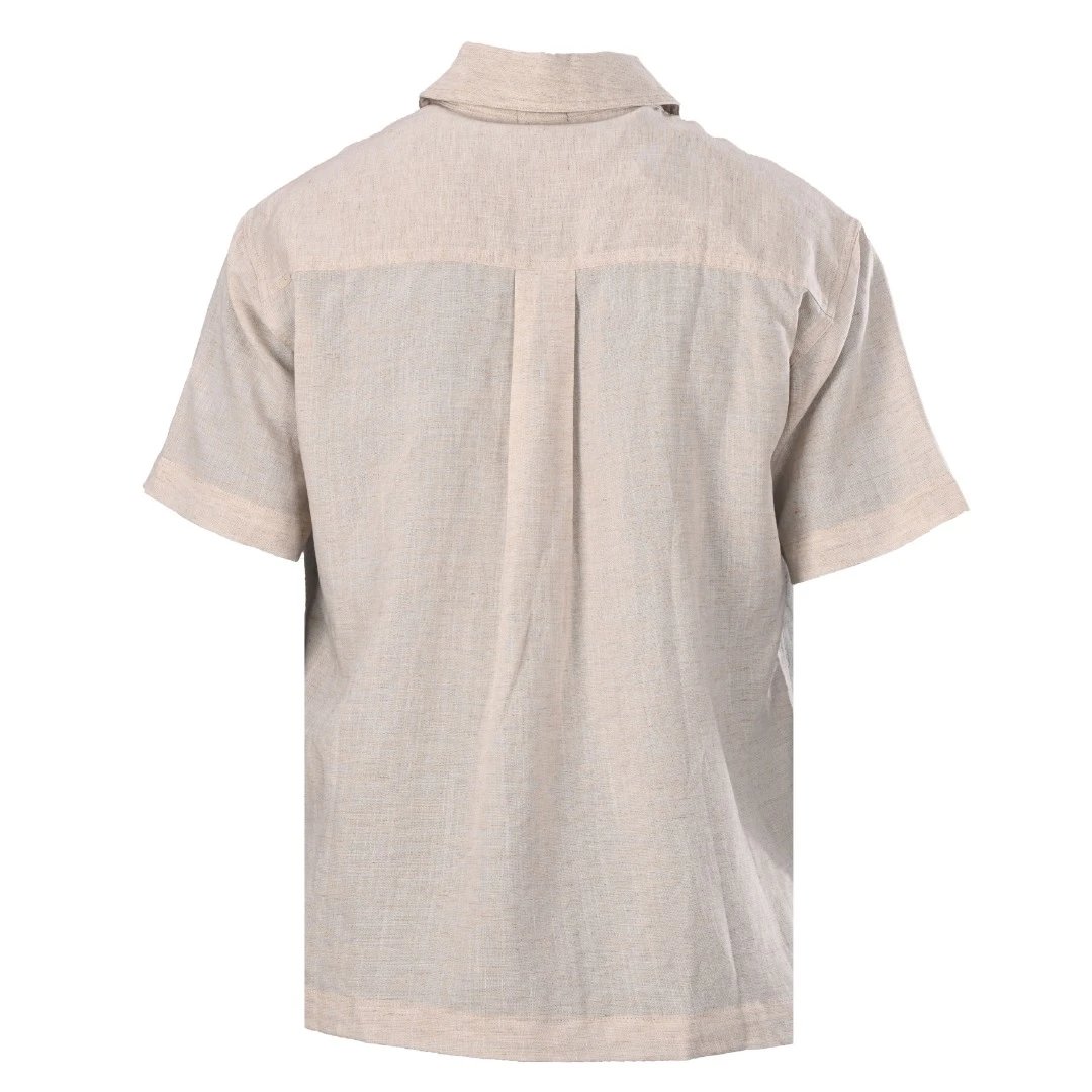 Linen Short Sleeve Polo Shirt photo 4