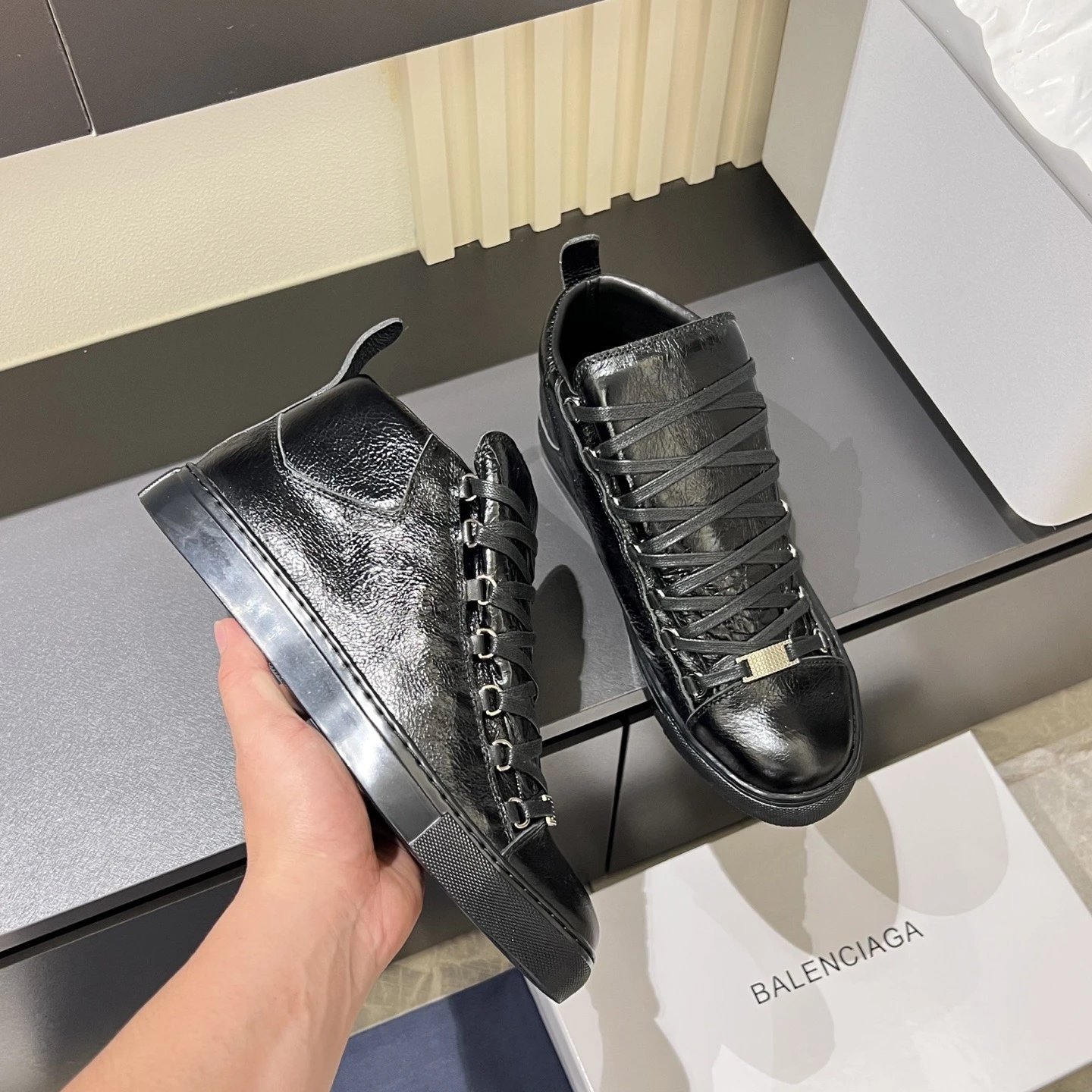 High Top Leather Casual Shoe photo 6